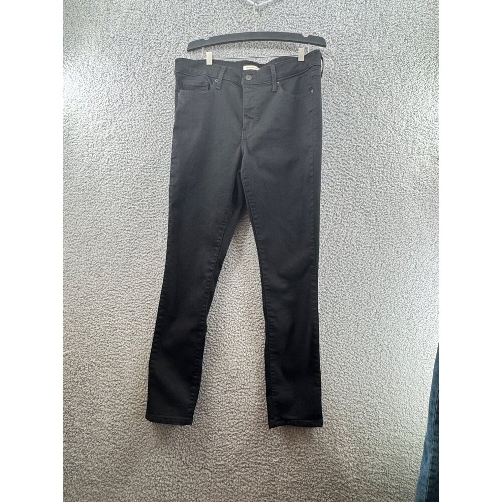 Levis Womens 311 Shaping Skinny Jeans Black Denim Size 31 x30